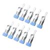 10 Pieces No Marking Laundry Pegs Durable Plastic Clothes Pegs Drying Clamps For Balcony Bathroom