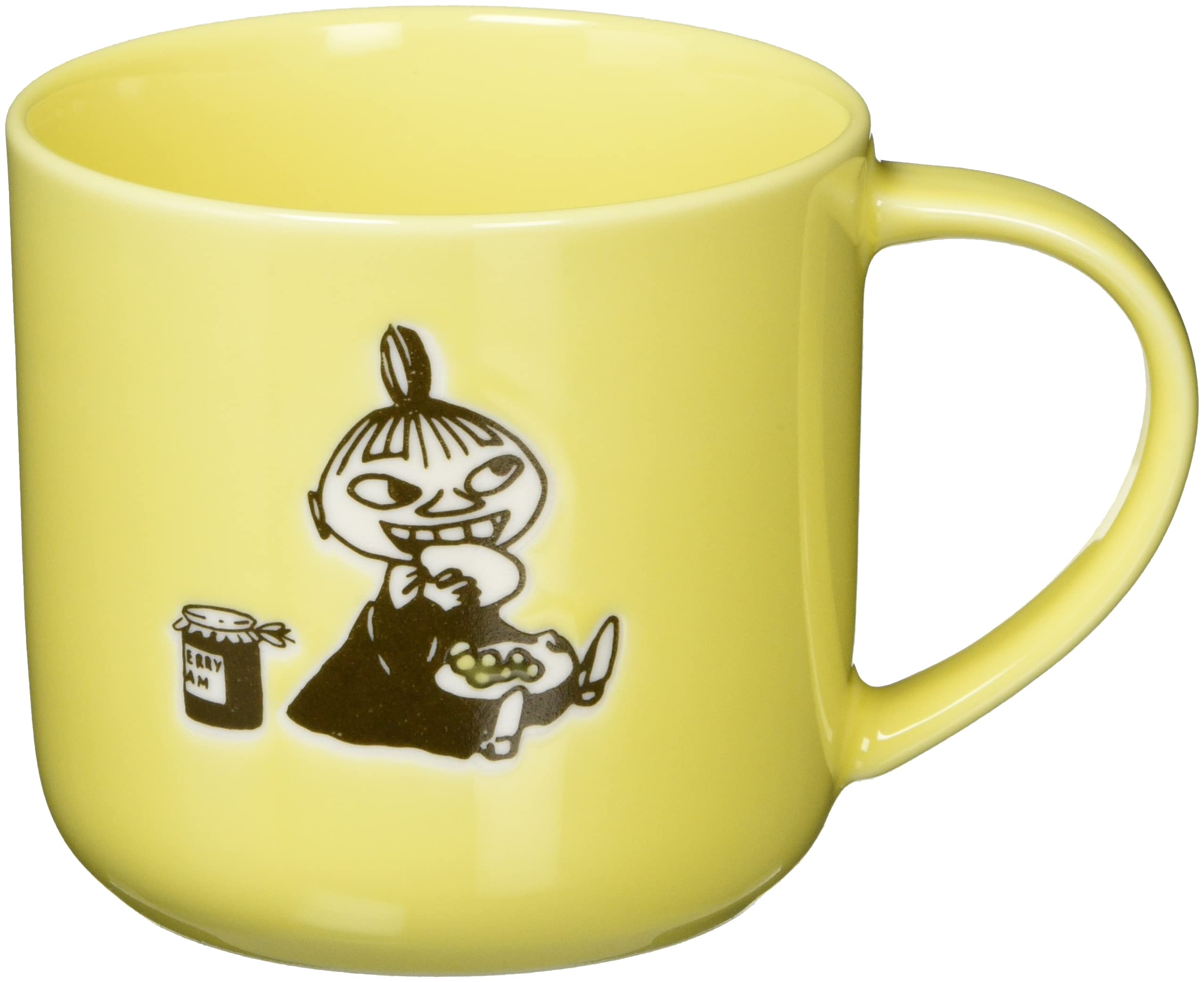

Yamaka Shoten MOOMIN Little My Microwave and Dishwasher Moomin Nordic Day Wedding Made in Mug, Design, Yellow, Approx. 350ml, Safe, Merchandise,