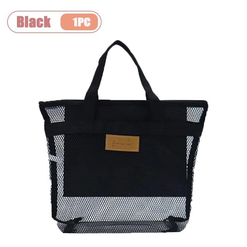 Travel Beach Bag Tote Bag with Mesh Pockets Outdoor Swimmer Toiletry Bag Organizer Packing Cube Carry on Bag for Vacation