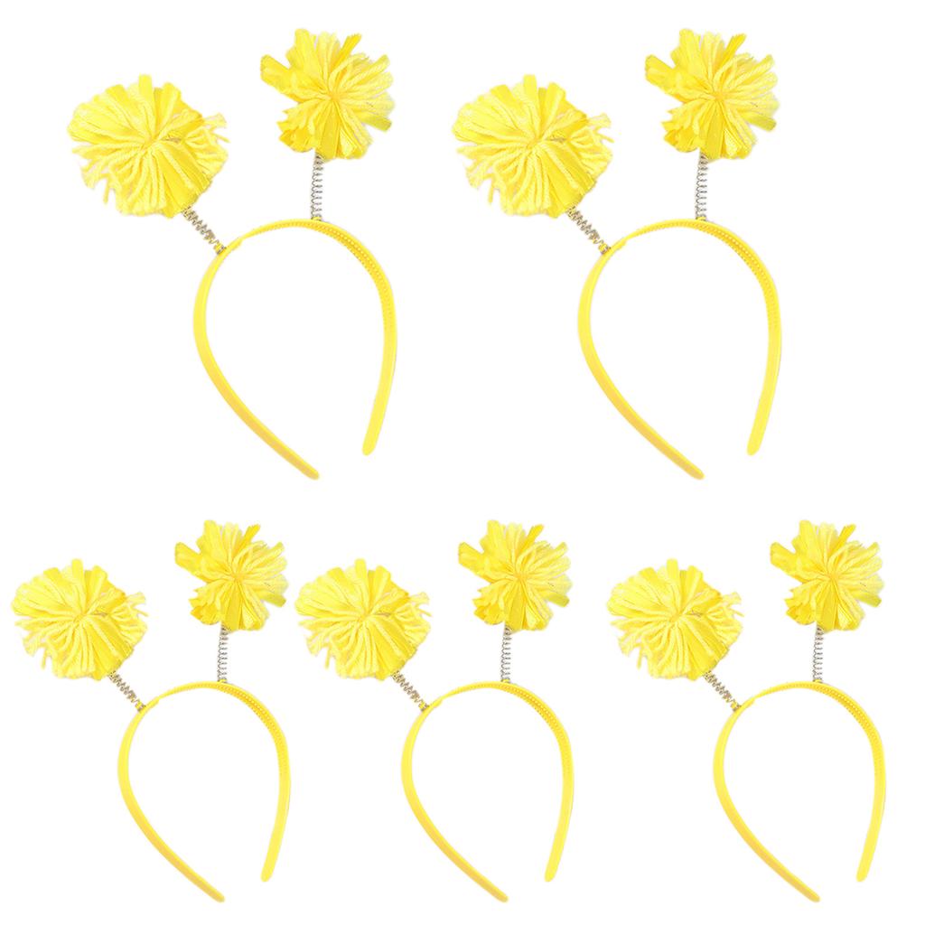 Cute Hairband with Colorful Pompoms Perfect for Parties Stage Performences Eye-catching Party Headband Birthday HeadWear