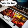 Custom Name Mouse pad Racing Club Lens Crest Mouse Pad Desk Mat, Non-Slip Rubber Backer Pad For Computer Notebook Gaming Mouse Pad Birthday Gift