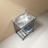 TLXT Stainless Steel Single Basin Sink with Floor Stand