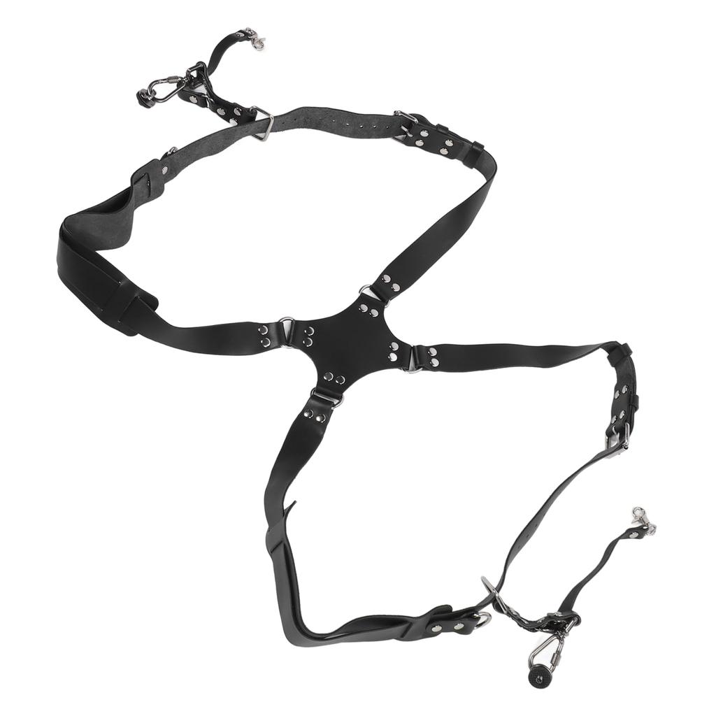 Camera Harness Shoulder Strap with Quick Release Buckles Adjustable Dual Shoulder Leather Camera