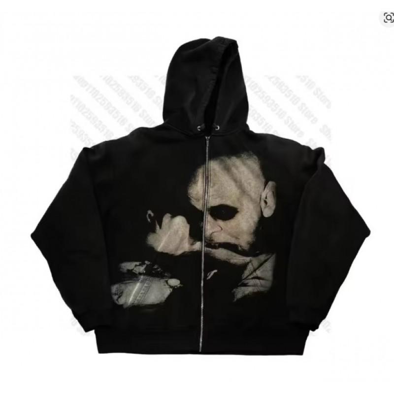 2026 Oversized Unisex Camo Print Zip-Up Hoodie Streetwear Loose Fit Sweatshirt Men Women