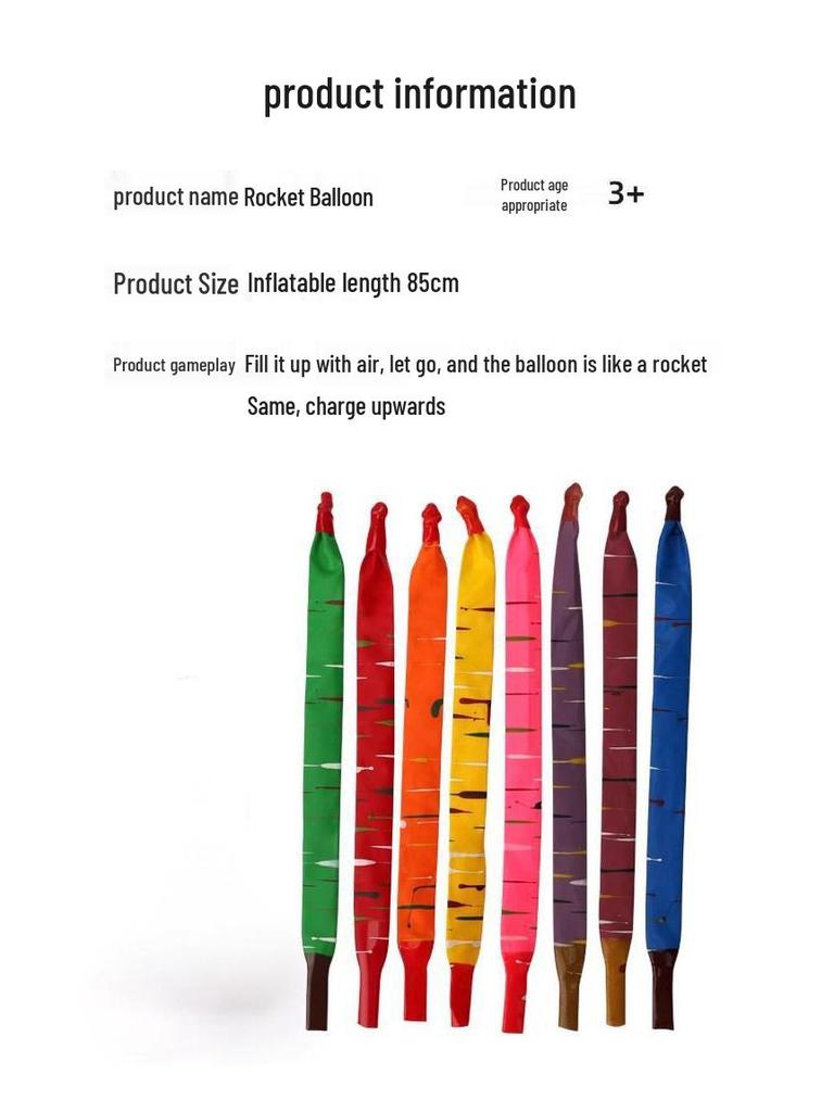 Flying Farting Rocket Balloon: Noisy, Fun Outdoor Toy & Birthday Decoration for Kids