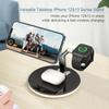 3 In 1 Magnetic Wireless Charger Stand With Lamp For iPhone 12 13 14 Mini Pro Max/Apple Watch 15W Fast Charging Dock Station For Airpods Pro