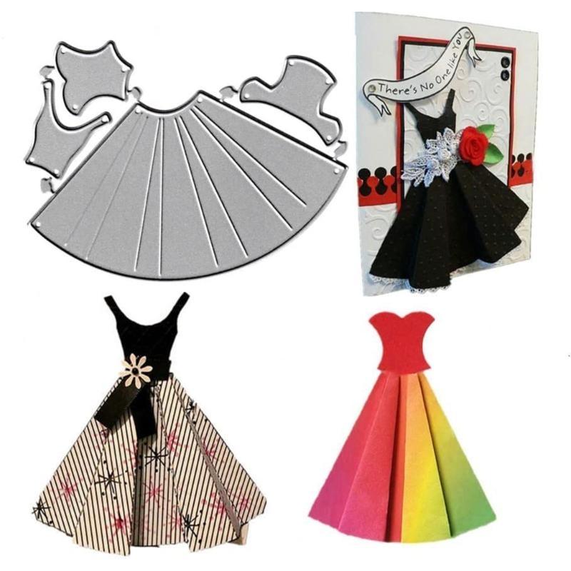 Dress Embossing Die Cuts Templates for Greeting Card Making DIY Scrapbooking top sale China Mainland