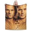 Übernatürlich Dean und Sam Winchester Decke Samt Sommer Tragbare Super Weiche Überwurfdecke für Sofa Schlafzimmer Bettbezug