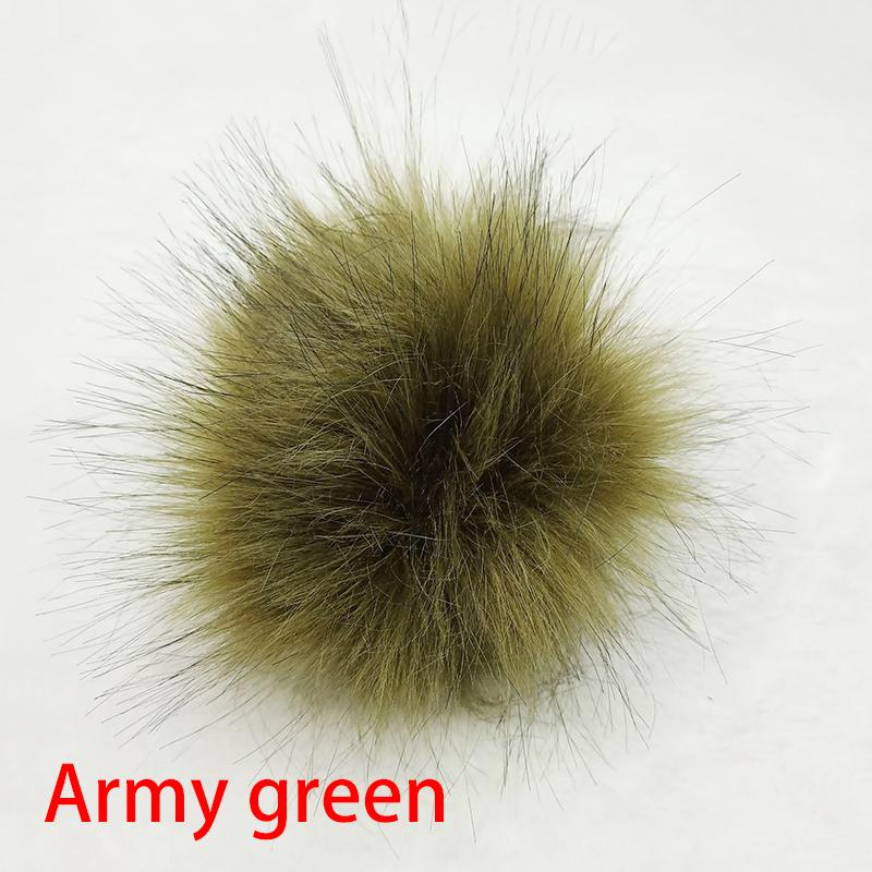 12cm Coloful False Hairball Hat Ball Fur Pompom Fake Fox Fur Shoes Ball Pom Pom DIY Handmade Hat Clothing Accessories