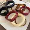 Acrylic Smudge Irregular Leopard Print Bracelet Fashionable Versatile Retro Exaggerated Bracelet Light Luxury High-end Jewelry Women