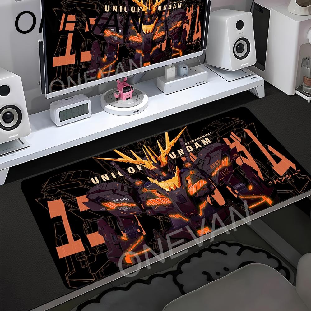Japanese Anime Cartoon Mouse Pad Gundam Mouse Pad Oversized Computer Keyboard Pad Anime Game Animeanti-skid E-sports Speed Mat