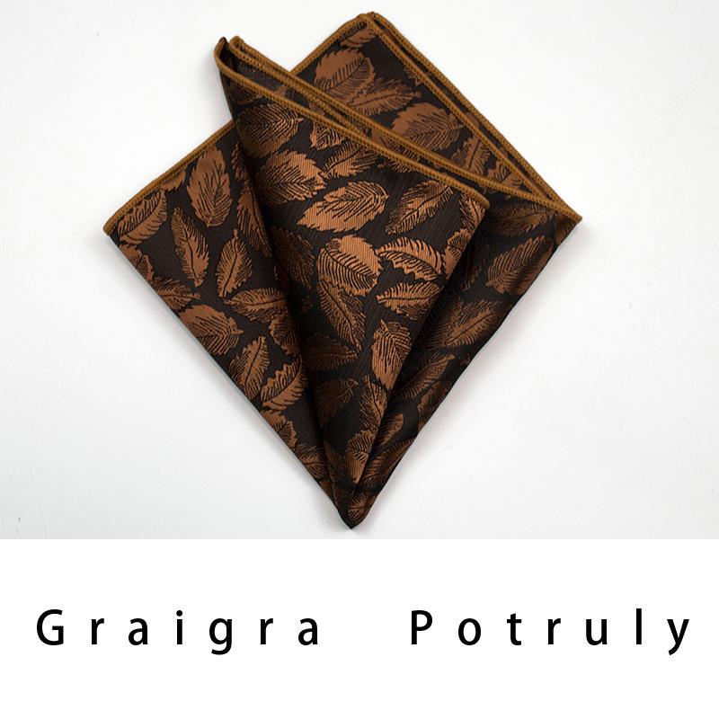 Men'S Formal Business Tie 8Cm Trend Ethnic Style Guochao Chinese Style Bow Tie Pocket Towel Set Retro Coffee