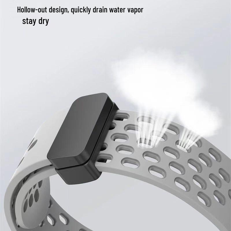 OPPO Watch X2/X1 Magnetisches Atmungsaktives Silikonarmband mit Faltschließe