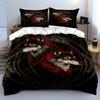 Red and black wolves. Bedding sets Duvet cover sets Duvet covers Pillowcases(1 * Duvet Cover 2 * Pillowcases, without duvet insert)