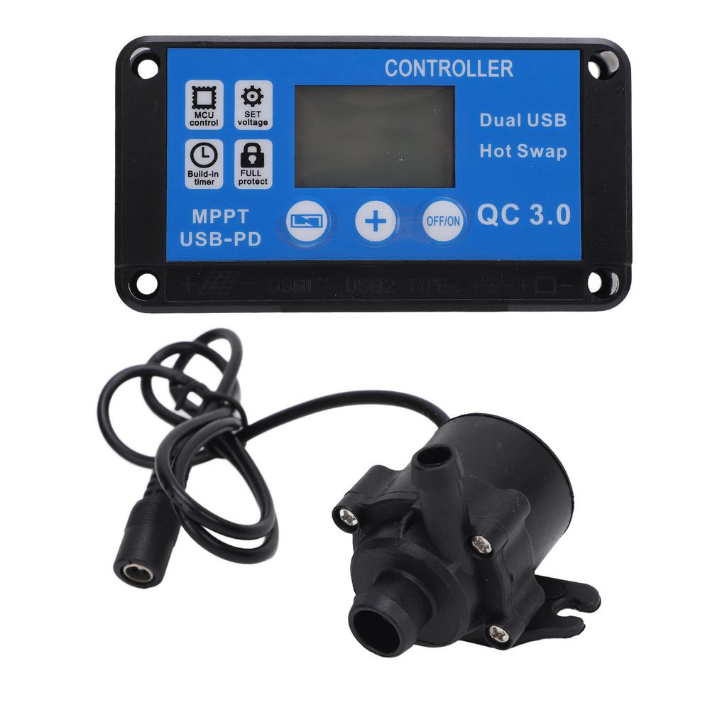 Fountain Water Pump Portable Submersible Fountain Pump with Timing Control and Controller for Rockery Fountain Fish Tank