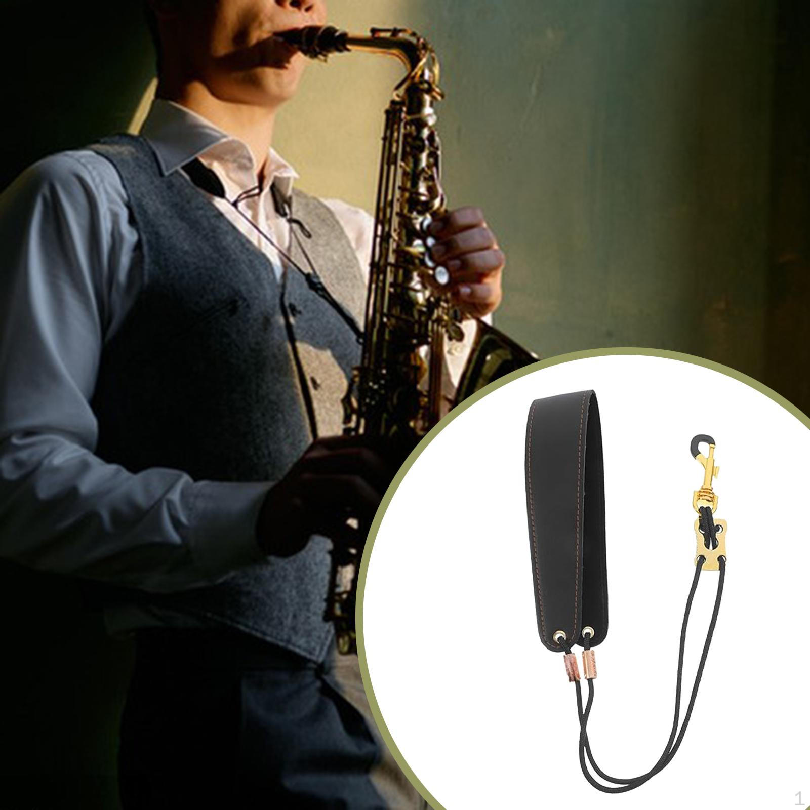

Saxophone Neck Strap Adjustable Trendy Portable Support Sax Lanyard Kids Adults for Daily Practice