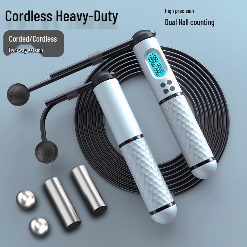 Intelligentes kabelloses und kabelgebundenes Springseil für Fitness und Prüfungsvorbereitung