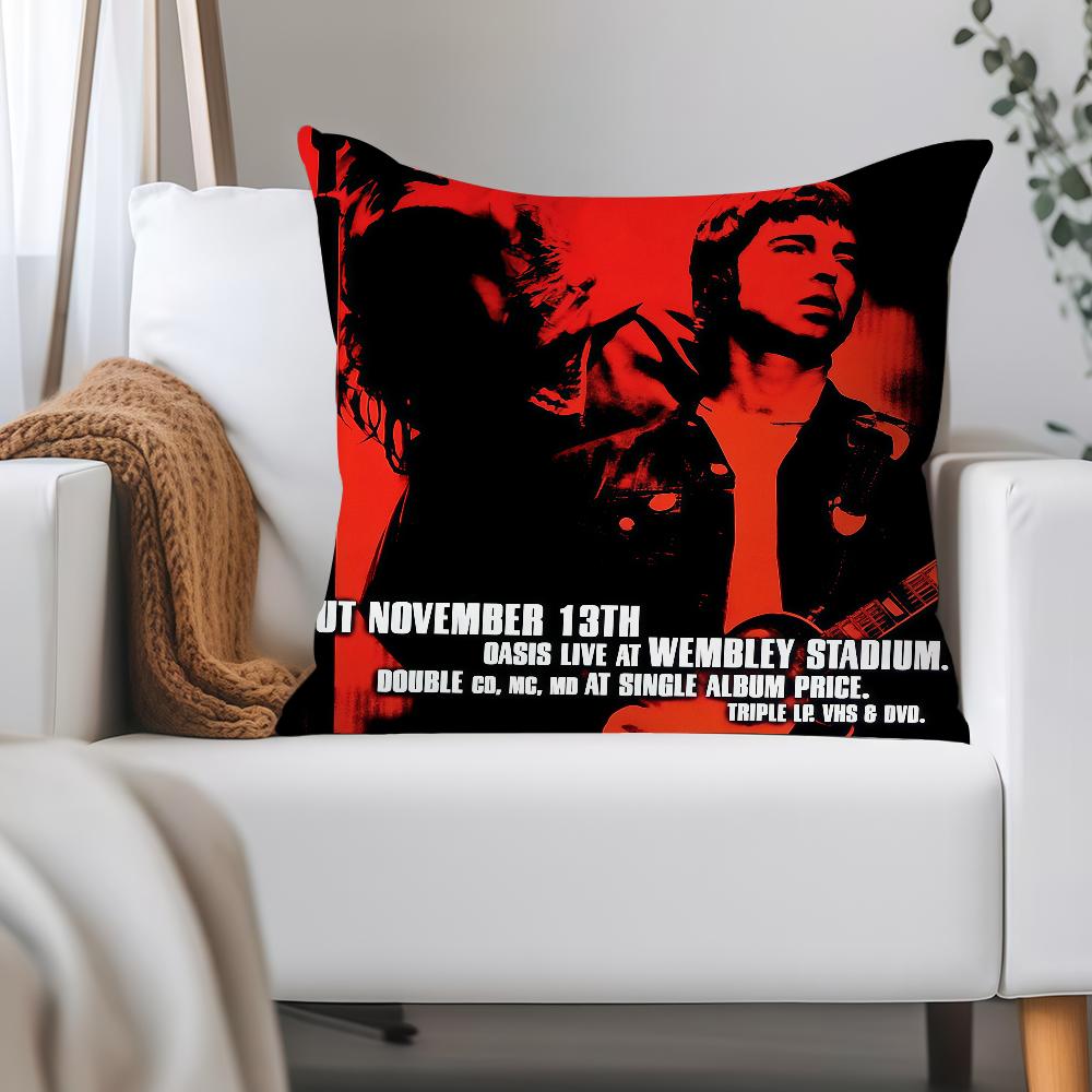 

O-Oasis-Band Pillow Case Applicable Space For Guest Rooms Interiors Cars Office House Decoration 12x12Inch