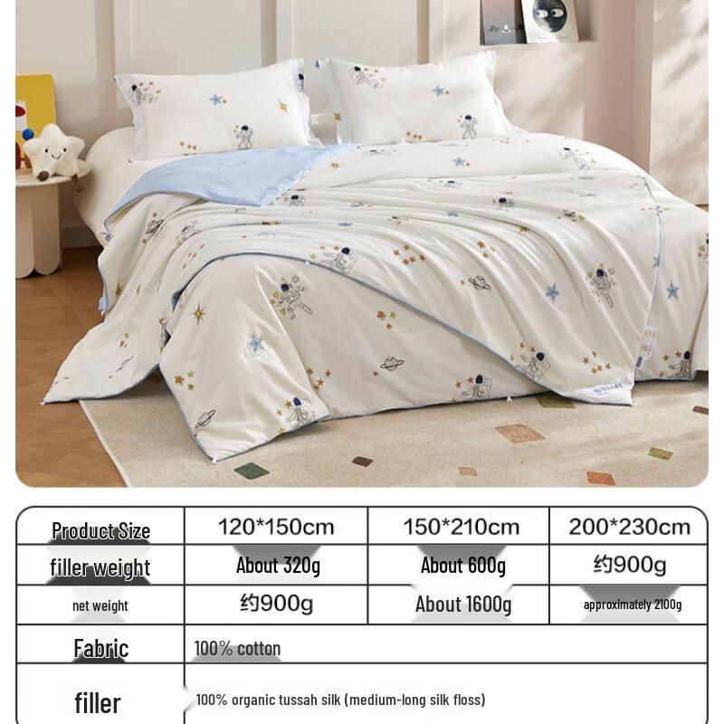 BEYOND All-Season Cartoon Tussah Silk Quilt 120x150cm