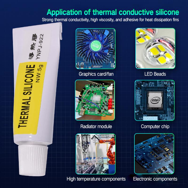 Thermal Glue Circuit Board Adhesive Thermal Conductive Heatsink Viscous Adhesive Glue Compound Glue CPU LED Heat Sink Sealant