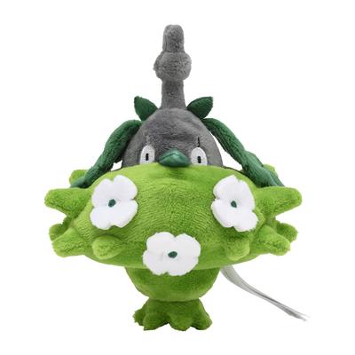 Pokémon Center Original Plush Toy Pokémon Fit Madame Minnow (Grass Minnow) 14.5 X 12 X 10.5 Cm (H X W X D)