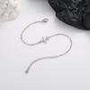 Simple Shiny Aircraft Bracelet Versatile Fashionable Silvery Alloy Bracelet Women Hand Jewelry Accessory