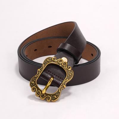 Belts for Women's Cowhide Belts for Retro Belts Korean Women's Genuine Leather Belts