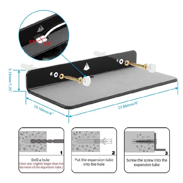 Speaker Mount Shelf for Bluetooth-compatible Speaker Webcam WiFi Mesh Router