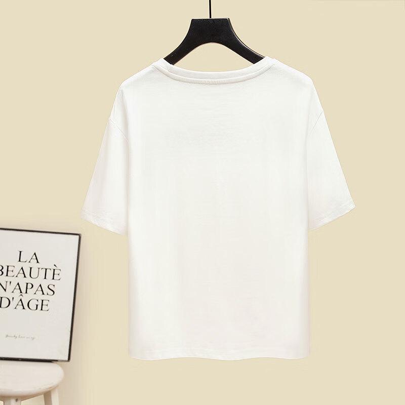 Sibaishe Women's Summer Color Block Print T-Shirt