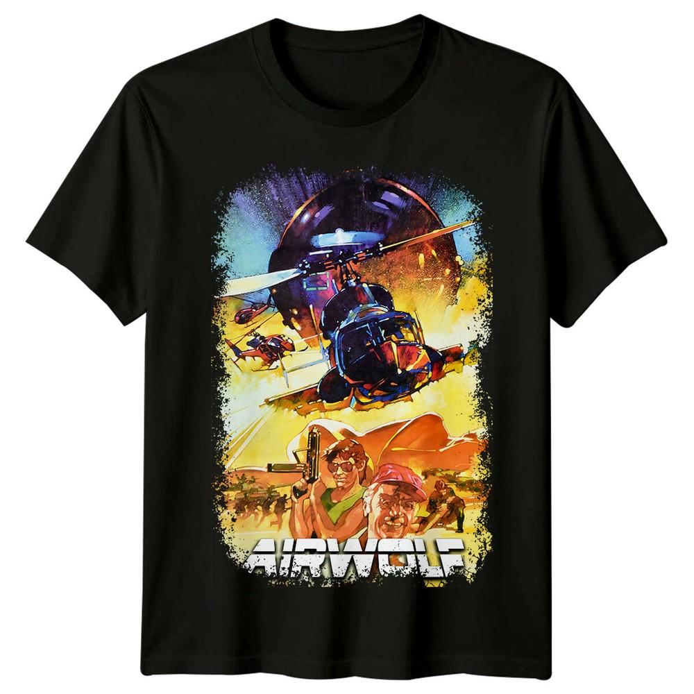 Airwolf- Film (1984) Tričko inspirované filmovým plakátem Retro 80. léta Unisex