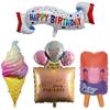Rainbow Parachute Hot Air Balloon Birthday Decoration Foil Balloons