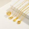 Stainless Steel Lucky Pendant Necklace, Dainty Party Jewelry Gift for Women