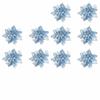 With Detachable Clips Artificial Flowers Glitter Finish Christmas Tree Ornaments  Wreath Decorating