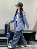 Girls' Autumn 2026 Korean Plaid Long Sleeve Cardigan Shirt