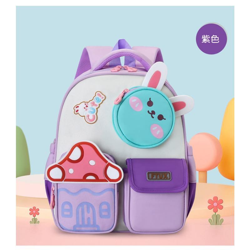 The New Schoolbag Is High-value, Fresh and Sweet, Cute Rabbit Mini Backpack, Kindergarten Level 1-3 Lightweight Backpack.
