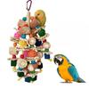 Großes Papageienspielzeug, Spielzeug für schwarze Phönixvögel, Zerreißen gegen Langeweile, bunte Holzklötze, Maiskolbenblätter, Maiskolben und Rattanbälle