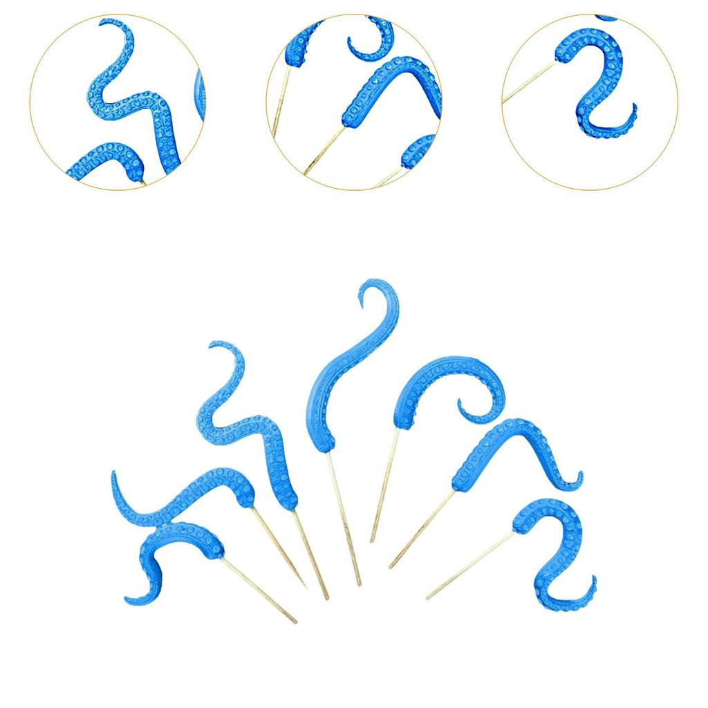 7 Pieces Octopus Tentacle Plant Stakes Resin Weatherproof Fun Practical Post