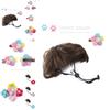 Adorable Pet Wig Set With Brown Bob Hairstyle And Colorful Flower Hairpins For Dogs And Cats