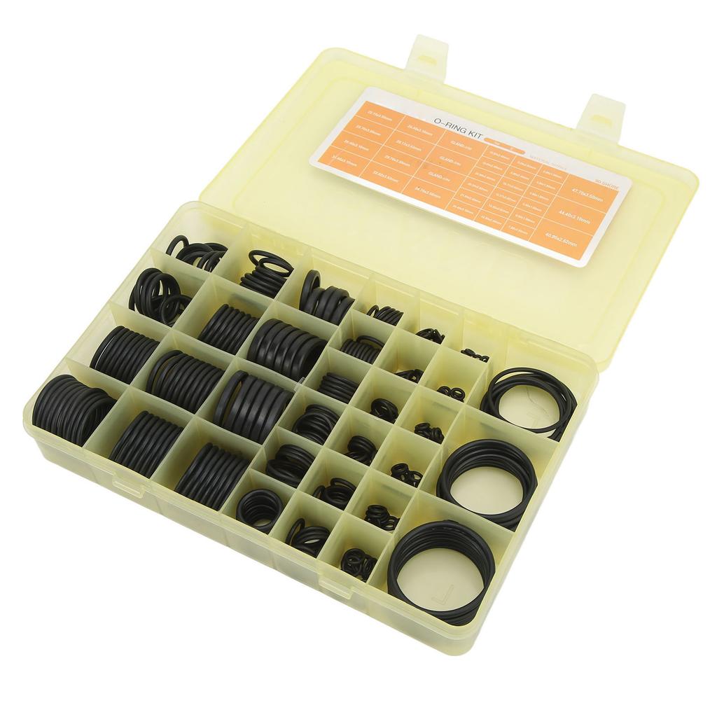 396 Pcs Universal O Ring Gasket Kit Gland 3702 AC Assortment Rubber O Ring Set for Carter E Excavator