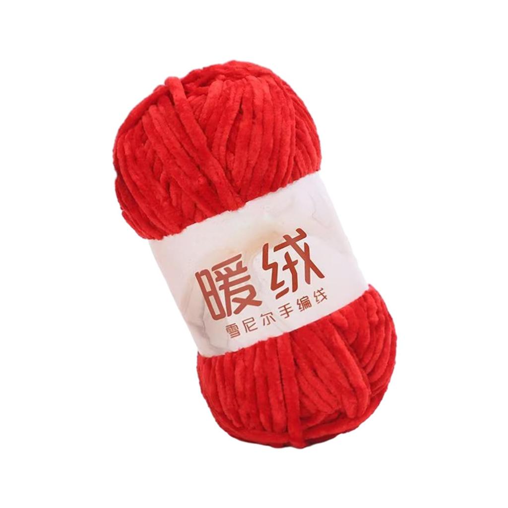 Velvet Yarn 100G 80M 6mm Thick for Crocheting Chenille Yarn Arm Knit Yarn for Rug Making Pet Bed Blanket Throw Pillow Hand Knitt