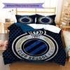 Club Brugge KV Pattern Bedding,Quilt Set Quilt Cover Pillowcase Home Birthday Gift(1 * duvet cover + 2 * pillowcase, without core)