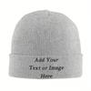 Căciulă custom 1 largă tricotată tip șapcă skull pentru bărbați femei iarnă călduroasă căciulițe tip șapcă skull