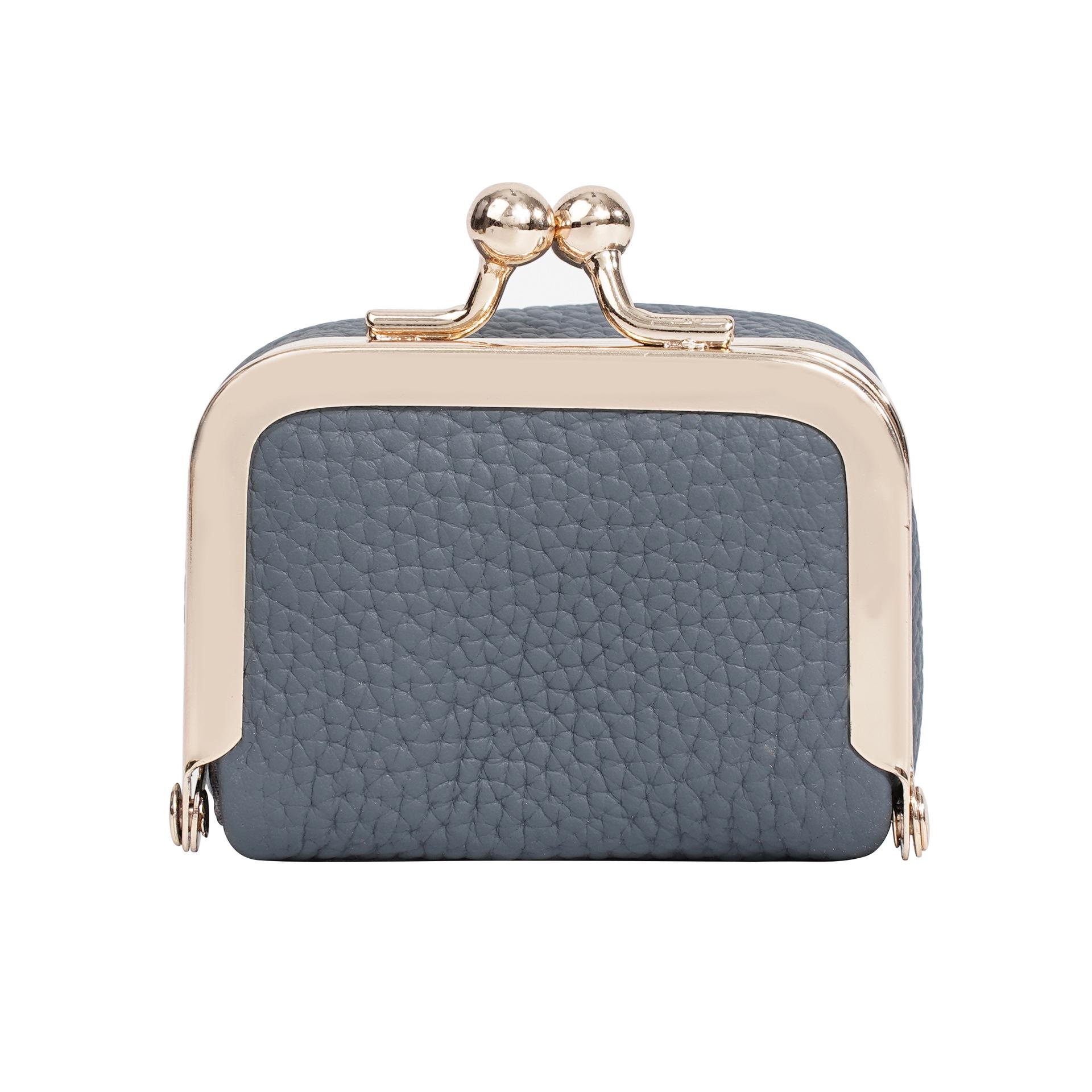 

Жіночий гаманець для монет та мішечок для прикрас з натуральної шкіри: Маленький міні-холдер для монет, сережок, намист синій