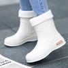 New dopamine women's short tube fashion rain shoes non-slip and wear-resistant waterproof rain boots camping water shoes glue shoe cover shoes