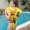 Kids Inflatable Swim Vest Buoyancy Swimming Flotation Device Protective Pool Float Swim Trainer Life Jacket for Kayak Boating