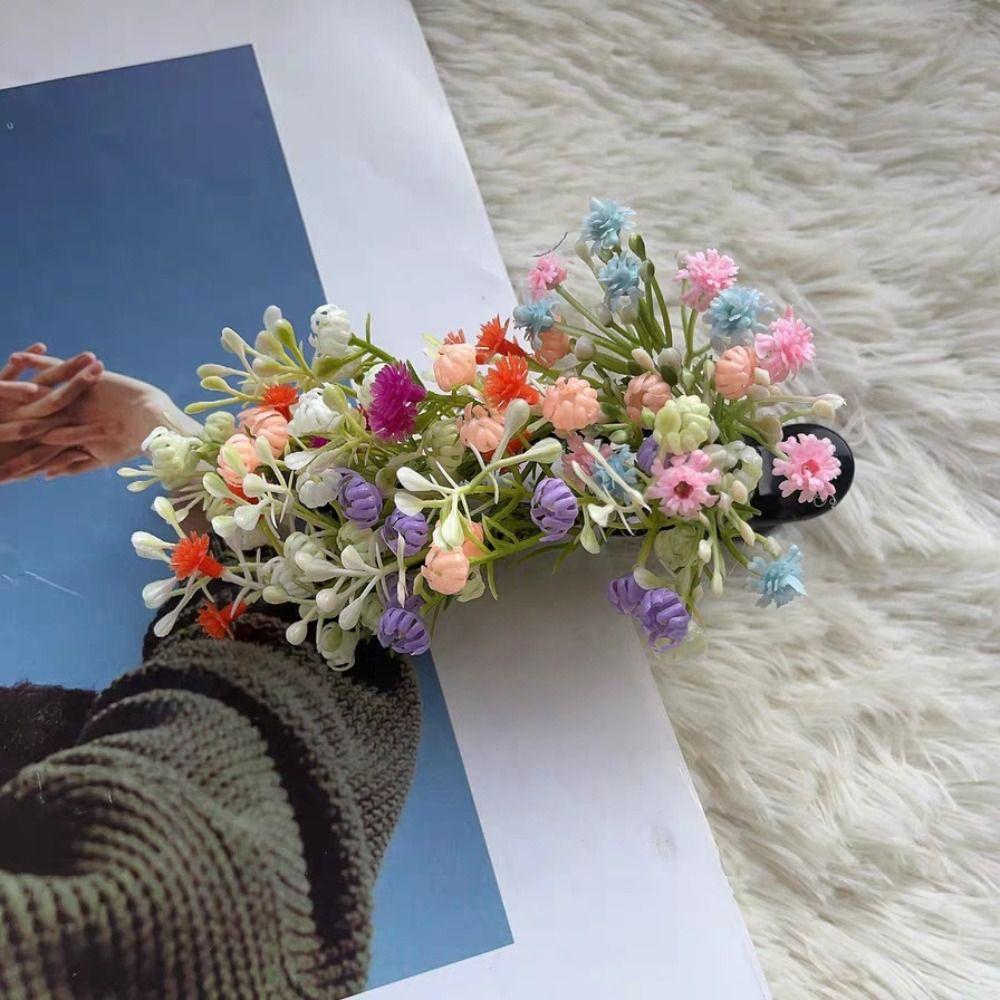 Sweet Floral Side Clip Bohemian Bride Hair Accessories Headwear Thai Hairpin  Girls