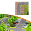 1/64 Parking Lot Sticker 1:64 Car Model Display Wear-resistant Architectural Projects Accessories
