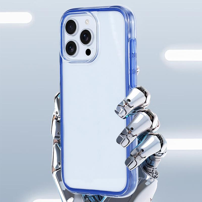 Acrylic Apple 12 mobile phone case iPhone14Promax transparent protective case 15 anti-drop 16 simple anti-yellowing