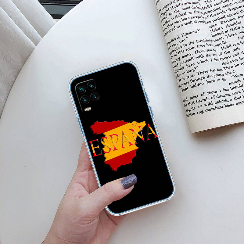 RT25 Spain Flag Case for Motorola E7 G6 G7 G8 G9 Plus Power Play G10 G20 G04 E30 E40 E22 E20 E13 E15 G22 G23 G05 G75 G35 G55