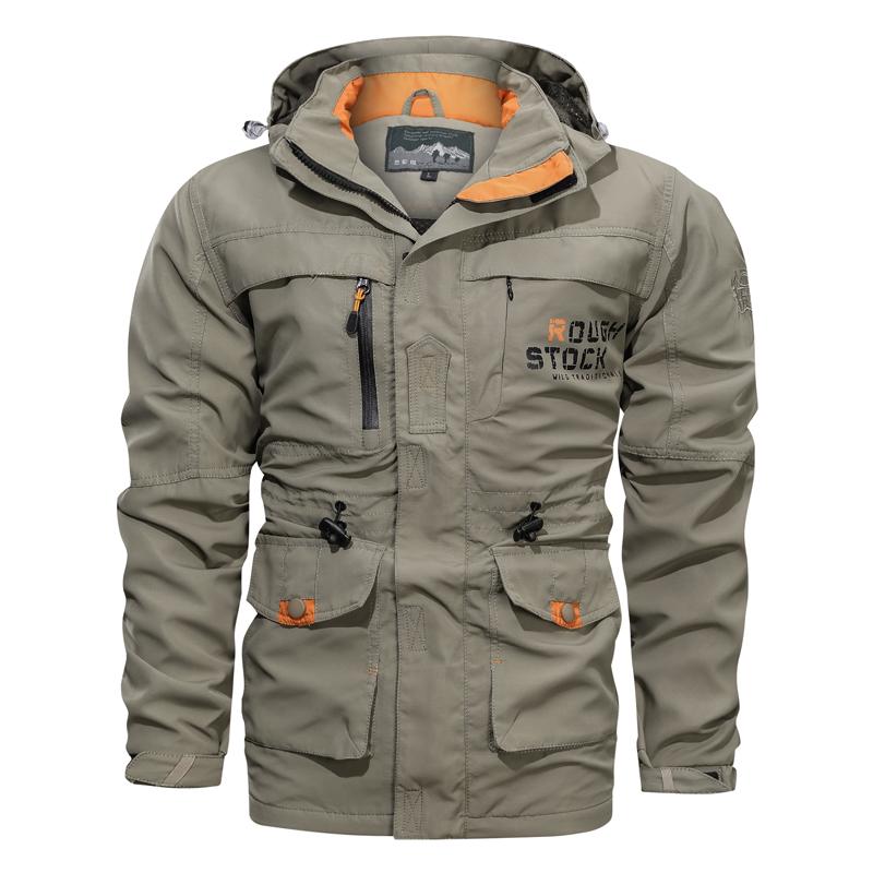 Men Outdoor Jacket Spring Autumn Hooded Casual Jacket Men Windproof Windbreaker Coat Men Camping Lnterchange Jacket Men